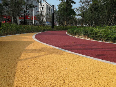 彩色透水街道