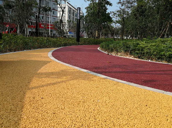 彩色透水街道